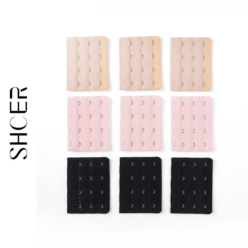 Sescher bra fitted with lengthened row-buttoned underwear back button extended buckle multi-color four-row buckle SF2049