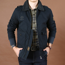 Winter fashion pure cotton mens jacket plus velvet thickening large size loose cotton coat mens lapel multi-pocket tooling padded jacket tide