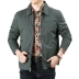 Áo khoác nam Jeep Shield nam size lớn Loose Lapel Jacket Men 2019 Spring Fashion Washed Cotton Casual Solid Color Jacket