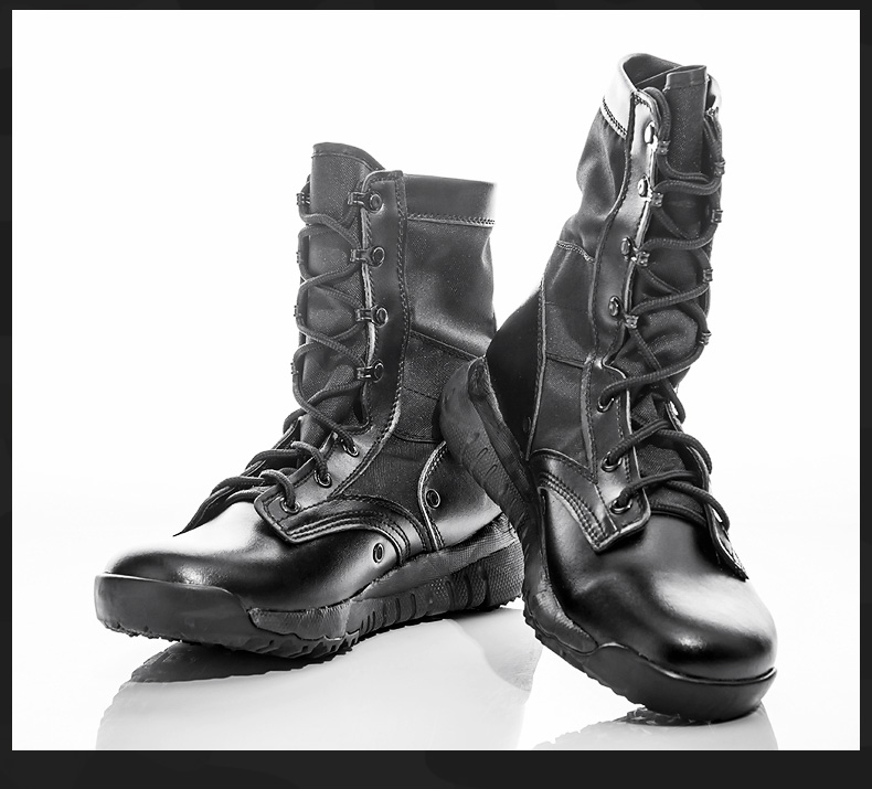 Bottes militaires pour homme TEFUAONI - lumière - Ref 1402172 Image 20