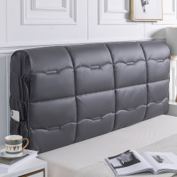 Bedside Cover 2026 New Model Simple and Elegant Tech Fabric Full Wrap Thickened Leather Wood Universal Backrest Soft Cover Protector