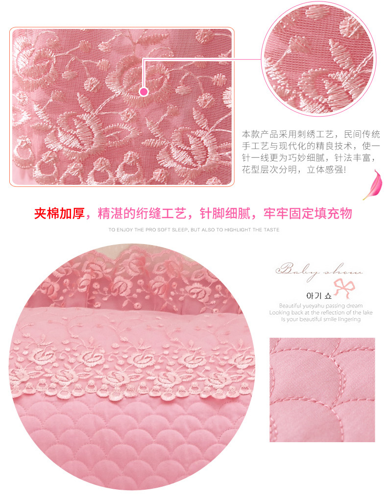 Vỏ gối đôi 120 180x48 cotton dài gối 1,2 1,5 1,8 một mét hai năm tám hồng - Gối trường hợp gối kymdan