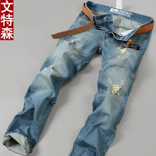 Летние прямые свободные джинсы для отдыха, трендовые штаны, свободный прямой крой, подходит для подростков, в корейском стиле, оверсайз