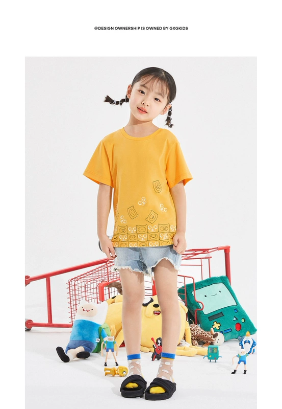 gxg quần áo trẻ em cô gái quần short denim 2020 mùa hè mới quần dài trẻ em hot quần mỏng kiểu tây cô gái nhỏ quần âu - Quần jean