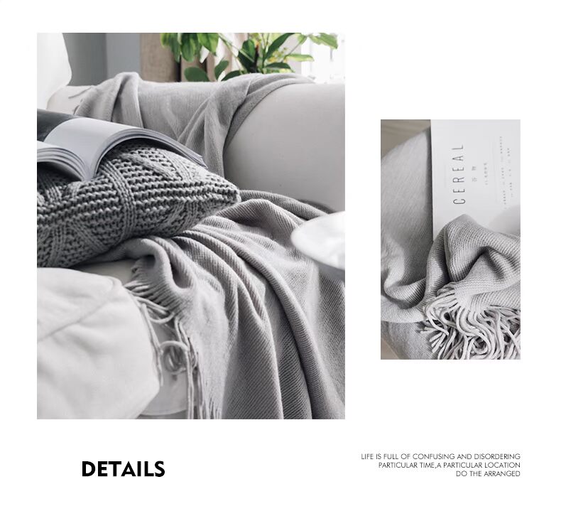 Phong cách Mỹ đan tay dòng chăn sofa chăn ảnh đạo cụ nap giản dị dày que kim rỗng tua chăn - Ném / Chăn chăn lông cừu thật