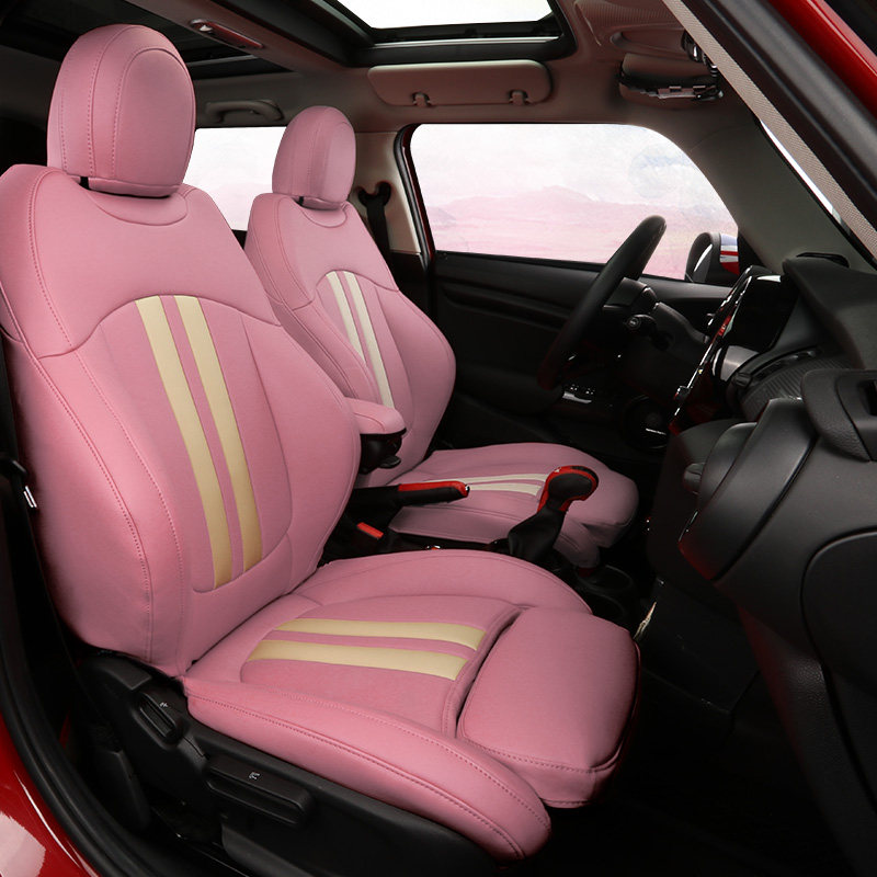 mini pull flower cushion mini cooper cushion F55F56F60one four seasons all-inclusive car custom seat cover female