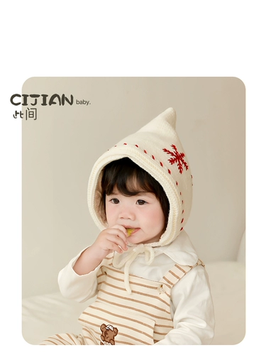 Детская демисезонная удерживающая тепло трикотажная милая шапка для девочек