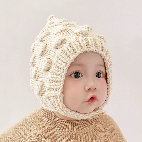 Детская демисезонная милая трендовая шерстяная трикотажная шапка подходит для мужчин и женщин