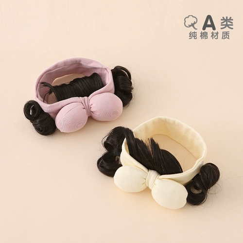 Детский летний тонкий аксессуар для волос, милый парик для девочек, повязка на голову