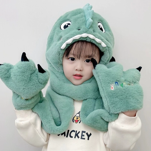 Детская шапка, шарф, перчатки, демисезонный детский удерживающий тепло ветрозащитный комплект, 3 предмета