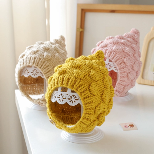 Детская демисезонная милая трендовая шерстяная трикотажная шапка подходит для мужчин и женщин