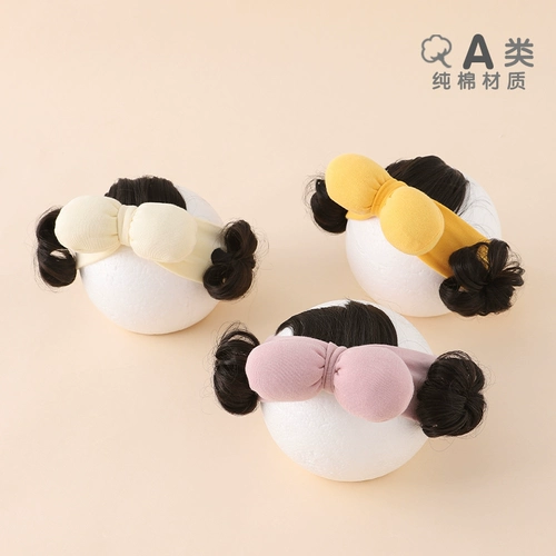 Детский летний тонкий аксессуар для волос, милый парик для девочек, повязка на голову