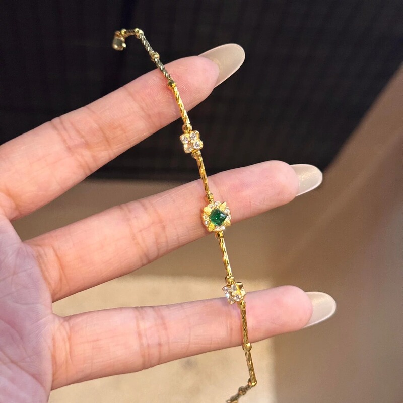 【Timeless Elegance】Junla Designer S925 Sterling Silver Diamond-Encrusted Sugar Cube Bracelet with Old Money Style and Exquisite Feel