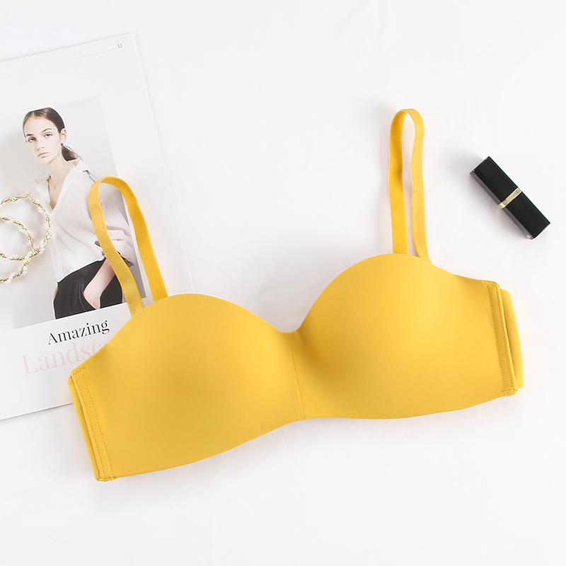 Miễn phí Haven Đã bỏ đánh dấu đồ lót Womens Steelless Thin Sexy Girl Bra bóng nhỏ ngực Thu thập lên đến áo ngực.