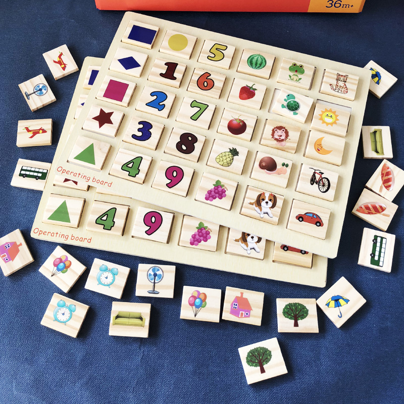 Right Brain Memory Training Board Camera Left Right Brain Development Flash Cards Children Puzzle Early Education Building Blocks Toys 3-6-7 years old