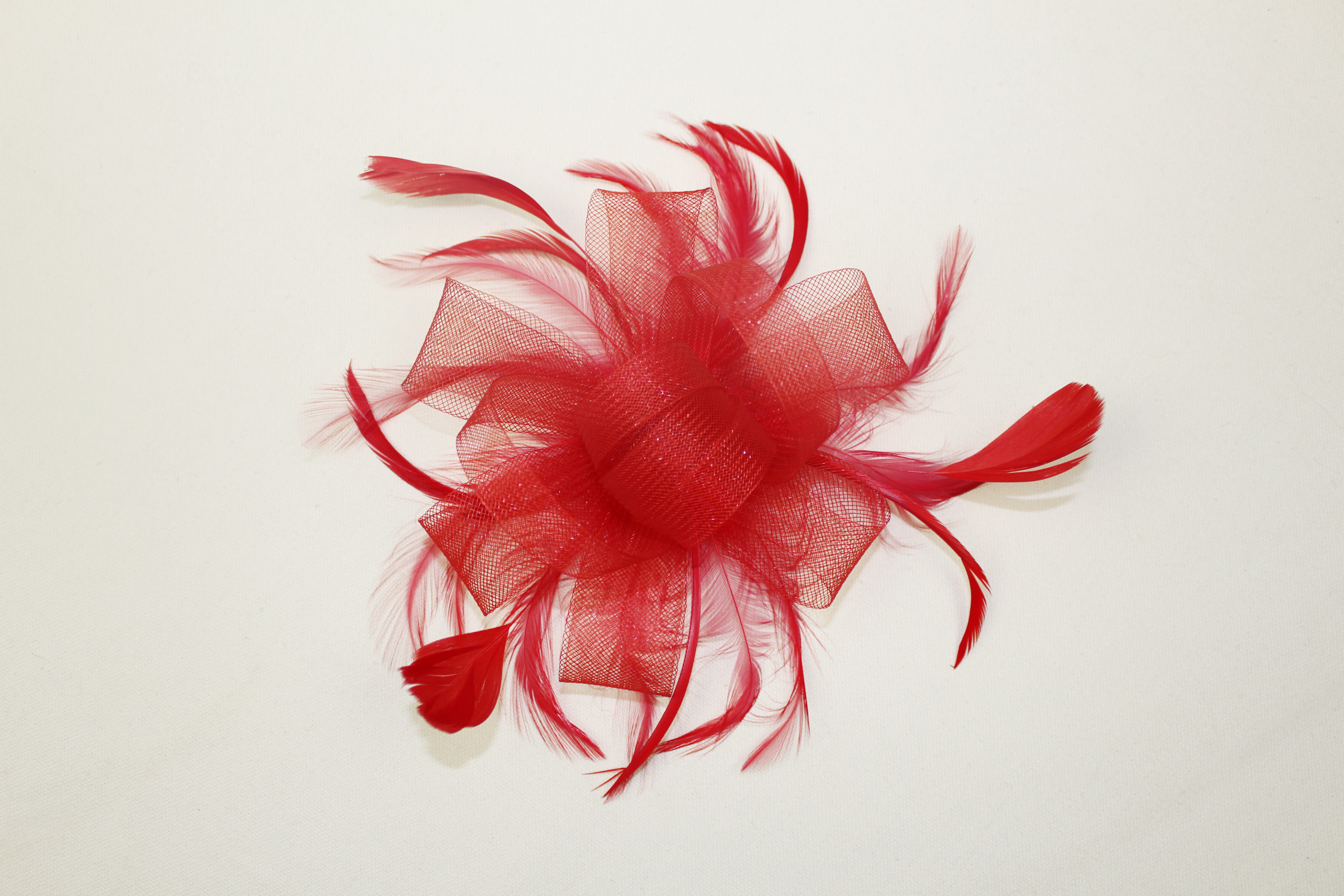 欧美简约时尚复古网纱新娘发夹配饰晚宴会派对演出发饰羽毛头饰品详情35