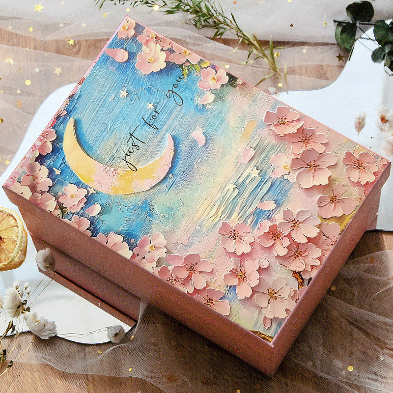 Gift Box, Birthday Gift Packaging Box, Exquisite Cosmetic Box, Gift Box for Girls, Empty Box, High-End Gift Box Gift Box, Birthday Gift Packaging Box, Exquisite Cosmetic Box, Gift Box for Girls, Empty Box, High-End Gift Box