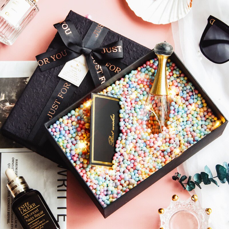 Gift Box Ceremony Companion Gift Box Packaging Box Large Black Birthday Exquisite Valentine's Day Gift Box Empty Box