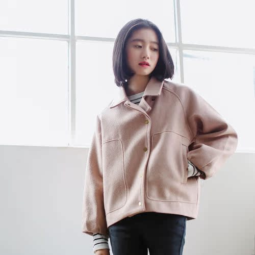 Sen áo len nữ mùa đông 2018 phiên bản tiếng Hàn mới của người đàn ông nhỏ bé lỏng lẻo Nizi áo len ngắn đoạn áo khoác lông vũ nữ