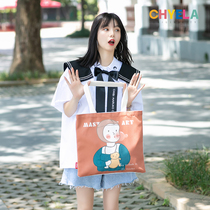 Original design Leonardo da Vinci surrounding literary and earrings custom canvas bag logo cartoon cloth bag AL63