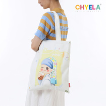 Xiao Shaofang Genuine drinking pearl milk tea Teenage Girl Art Sails Cloth Bag student Handbags Custom Pattern AP463