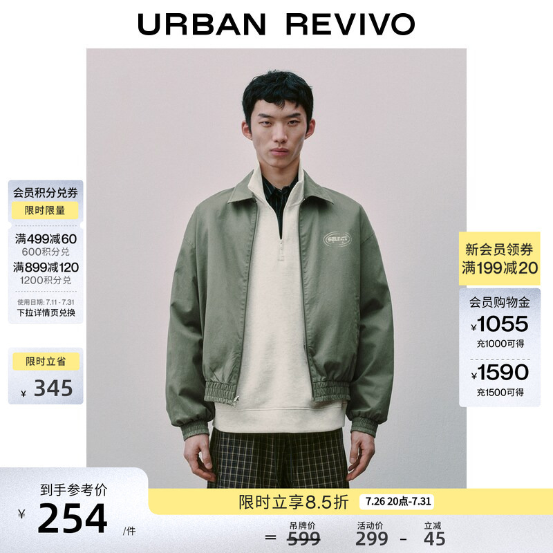 Ur2026 New Autumn Men's Fashion Trendy Vintage Print Reversible Ultra-Loose Jacket Uuv160016 Ur2026 New Autumn Men's Fashion Trendy Vintage Print Reversible Ultra-Loose Jacket Uuv160016