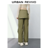 UR Осенние съемные штаны, городской стиль, высокая талия, свободный прямой крой