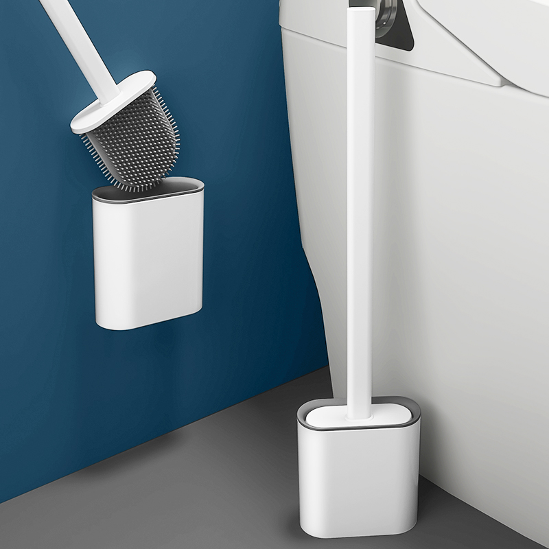 Day Style Light Lavish Silicone Toilet Brush Wall-mounted Wall Style No Dead Angle Wash Toilet Brush Home Makeup Room Cleaner