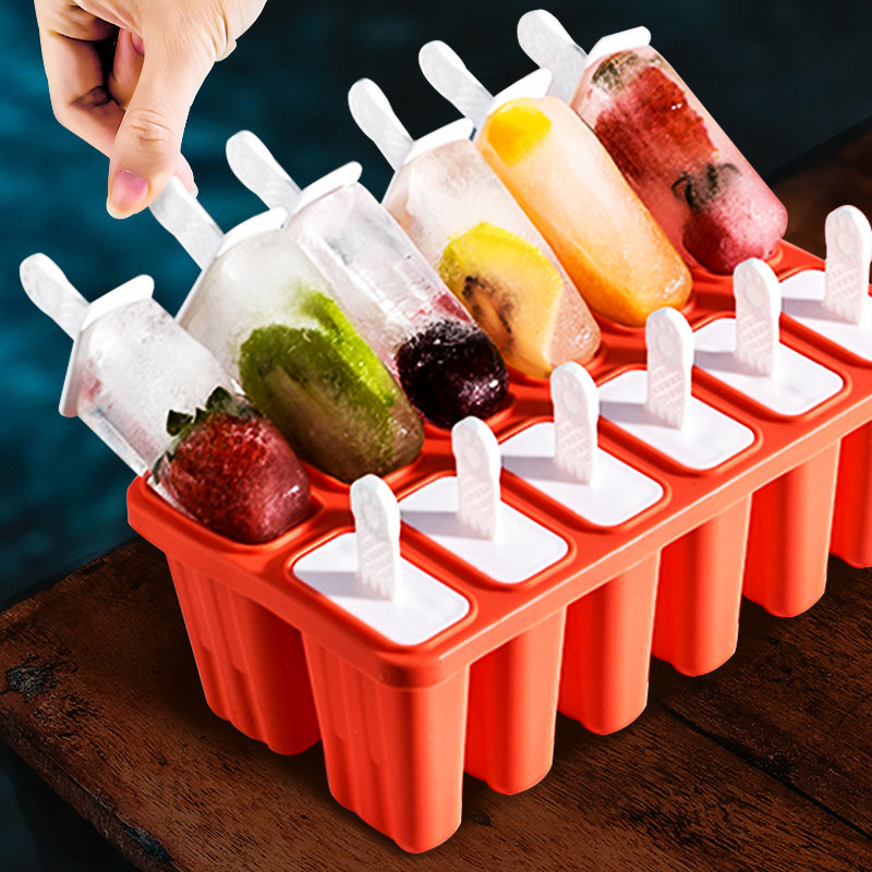 Ice cream mold Household to make popsicle ice cream ice cream sorbet food with silicone abrasive soft homemade frozen ice cubes