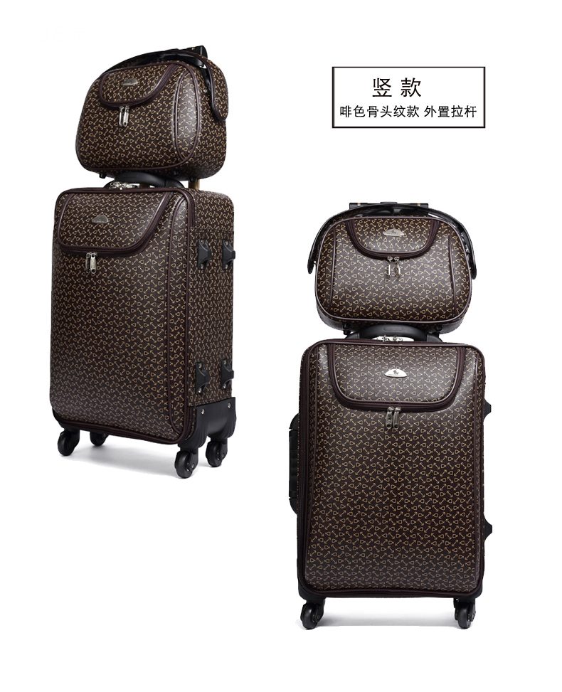 Đàn ông kinh doanh hành lý xe đẩy hộp mẹ cặp vợ chồng hành lý phổ quát bánh xe lên vali vali mật khẩu hộp - Va li vali du lich