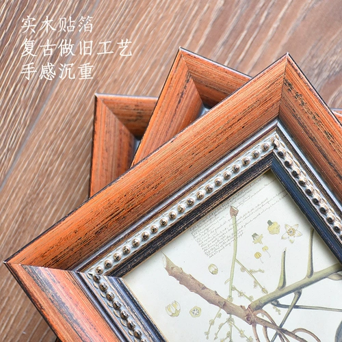 Ретро настенная индивидуальная фоторамка из натурального дерева, в американском стиле, 10 дюймов, делается под заказ