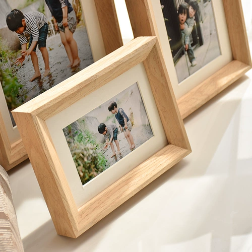Фоторамка с твердым деревом, детка детей 6, шесть, 7, 7 8 10 дюймов печатать и мыть