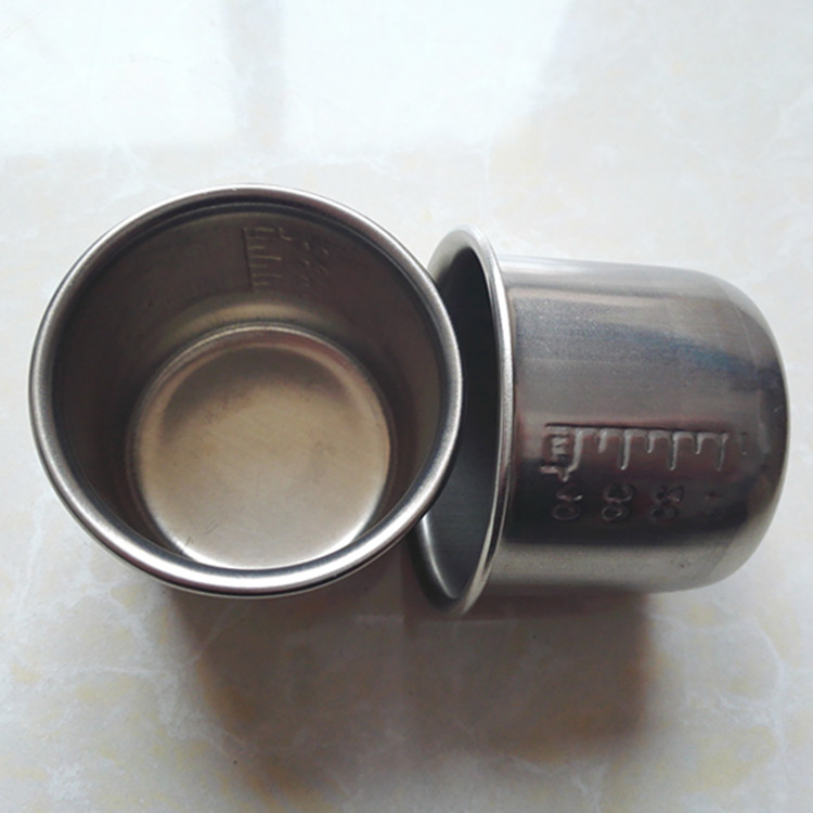 永瑞304高级不锈钢小换药杯/服药杯子耐碘伏，带刻度40ML10个包邮