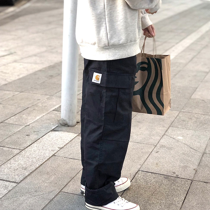 Carhartt Carhart 19 years of dress men plus a large pin of lax straight tub pants fat trousers