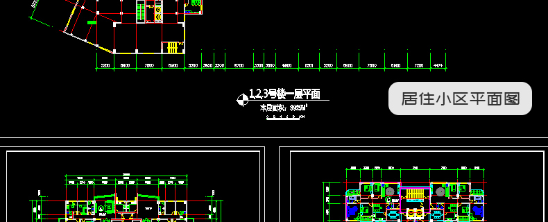 R047居住区住宅小区规划CAD总平面图设计方SU模型-83