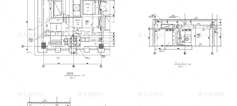 T37 建筑设计结构给排水暖通电气CAD施工图纸办公楼宿舍楼...-42