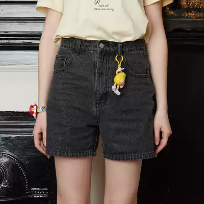 square houlest2019 summer New loose wash high waist slim women casual Joker denim shorts