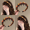 2025 New Sweet and Versatile Comb Hairband, Non-Slip, Autumn and Winter Hair Accessory for Women, Suitable for Daily Wear, High Cranial Top Hair Clip Headband
