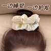 Pillow Large Intestine Hair Band Kitsch Pleated Sleep Hair Band High-End Ball Headband Fluffy Hair Tie