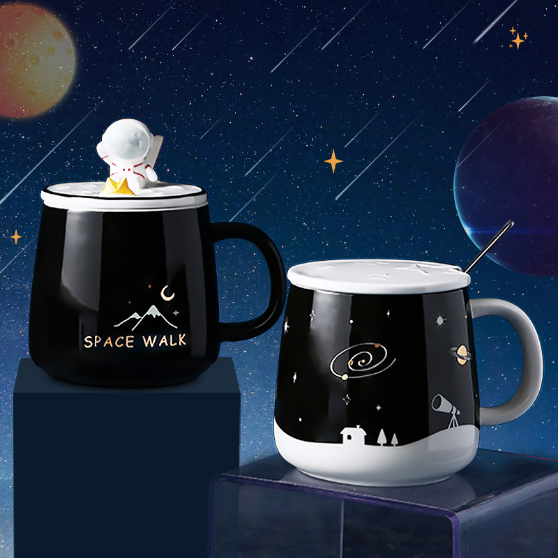 Couple mug pair couple ceramic mug simple ins Nordic creative home water mug gift