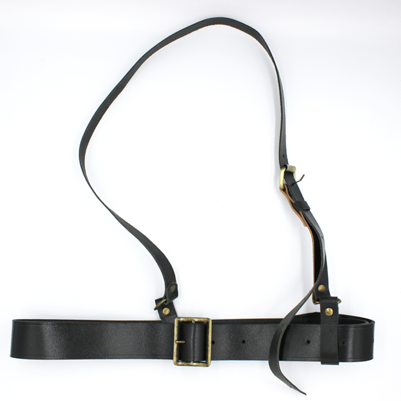 Armed belt belt belt black belt diagonally across the old-fashioned cowhide belt armed belt Eighth Route Army outer belt American belt