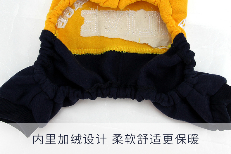 Quần áo cho chó mùa thu và mùa đông mới Teddy chó nhỏ và vừa cộng với nhung dày thú y bib quần áo bốn chân trang phục chó - Quần áo & phụ kiện thú cưng quan ao cho cho