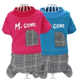 Собачья одежда осень и зима Новый плюшевый маленький и средний цвет для собачьей одежды щенки повседневное воздух -питомец с четырьмя -юбкой