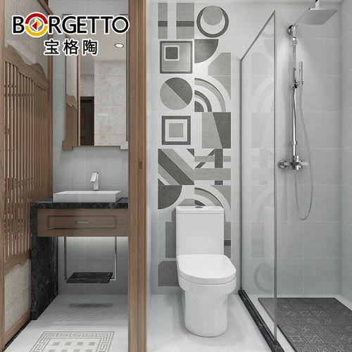 Бонге керамический кирпичный туалетный фоновый фон стена ванная комната ванная кирпич кирпич северный европейский анти -скользи на заказ водяной нож плитка пола на пол