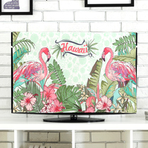 Cloth art 65 inch TV cover cloth TV cover dust cover 55 inch 50 LCD TV cover Hanging 43 Eurostyle