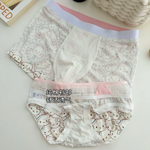 Hello Kitty, нижнее белье для влюбленных, сексуальные шелковые штаны, «Холодное сердце»