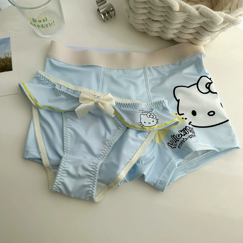 Hello Kitty, нижнее белье для влюбленных, сексуальные мультяшные милые хлопковые штаны