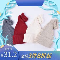pappymommy baby hat Winter female treasure knitted hat male child warm wool hat Korean casual hat