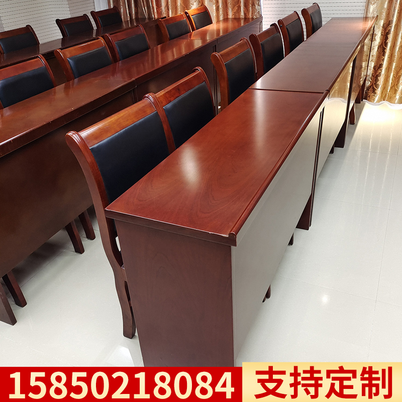 Conference table and chair combination 1 2 meters double table conference room training table long table paint solid wood bar table