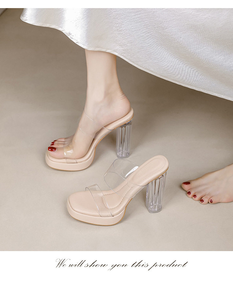 Women's Crystal High Heel Sandals For Elegant Evenings_voghion.com